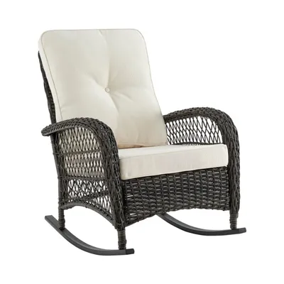 Fruttuo Patio Rocking Chair with Cushions