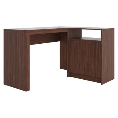 Kalmar L -Shaped  Desk in Dark Brown