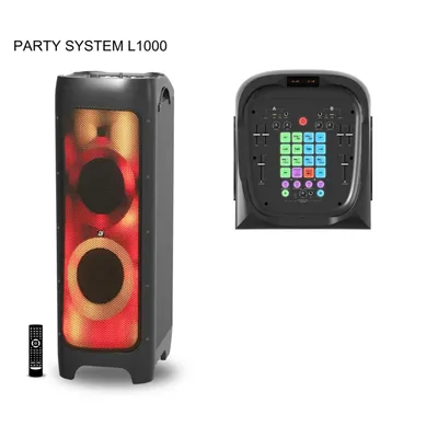 Edison Party System 1000 Symphony 7000W Bluetooth Stereo Tower Speaker - PSL1000