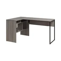 Hagney Lane L-Shape Desk in Farm Oak Finish