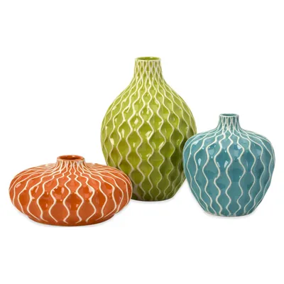 Agatha Ceramic Vases - Set of 3