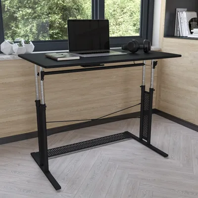 Height Adjustable (27.25-35.75”H) Sit to Stand Desk
