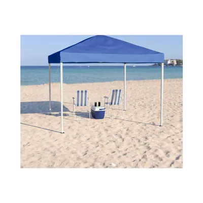 10'x10' Outdoor Pop Up Event Slanted Leg Canopy Tent with Carry Bag
