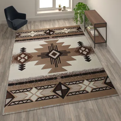 Mohave Collection 8' x 10' Traditional Southwestern Style Area Rug