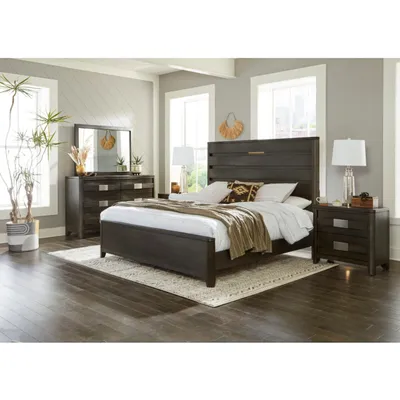 Dallas Bedroom Set - King Bed, Dresser & Mirror