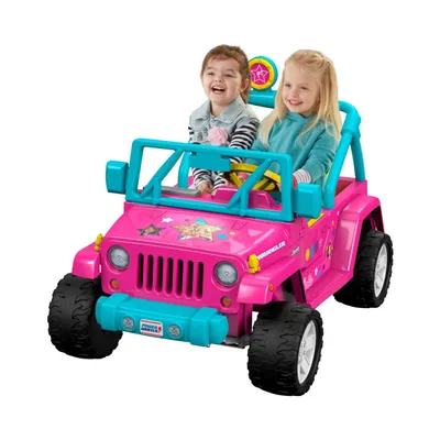 Power Wheels Barbie Jeep Wrangler 12V Ride On Vehicle