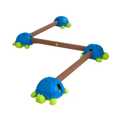 KidKraft Turtle Totter Balance Beam for Toddlers with Squeaky Turtle and Wobble Board