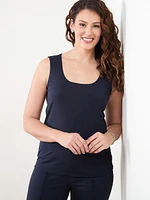 Double Layer Navy Tank Top