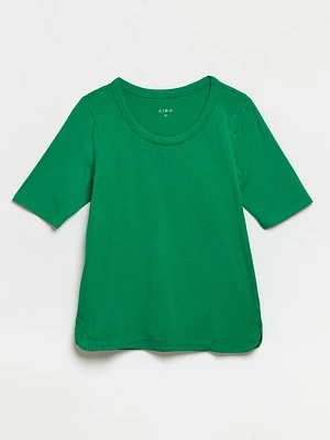 Scoop Neck Kelly Green T-shirt