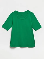 Scoop Neck Kelly Green T-shirt