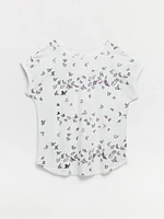 Boat Neck Butterfly T-Shirt