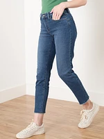 Lilly Slim Ankle Jeans with Raw Hem