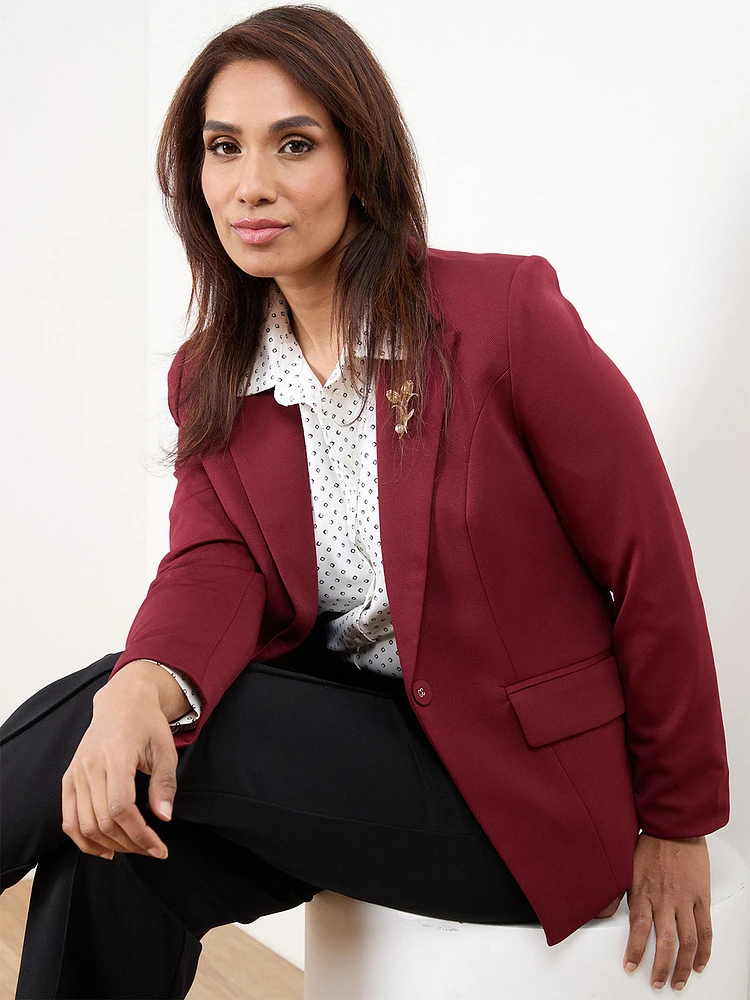 The Executive Blazer Cranberry