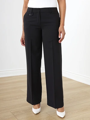 Hannah Black Wide Leg Trouser