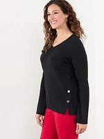 Chevron Tunic Pullover Sweater