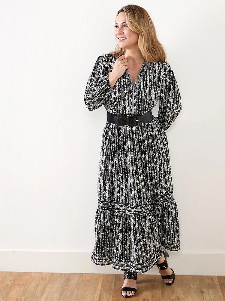 Petite Maxi Peasant Dress