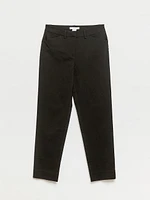 Christy Slim Black Ankle Pant Microtwill