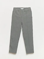 Christy Slim Ankle Pant Daisy Print Microtwill