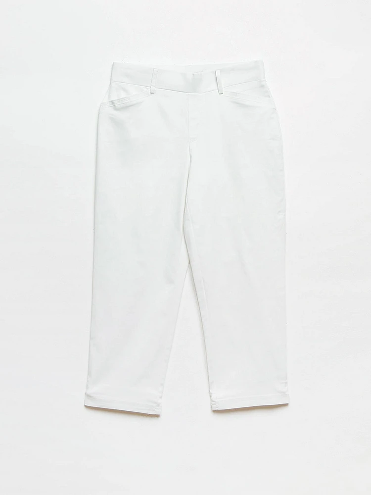 Emily Slim Microtwill Capri