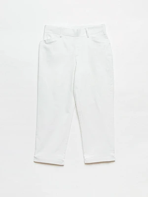 Emily Slim Microtwill Capri