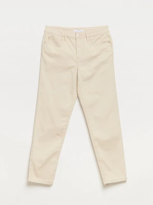 Cream Lilly Ankle Jeans