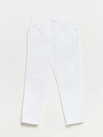 Lilly Slim White Ankle Jean