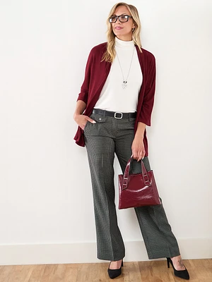 Hannah Grid Wide Leg Trouser