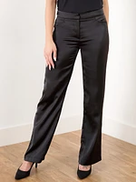 Morgan Black Satin Trouser