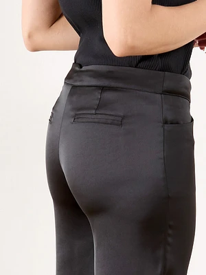 Morgan Black Satin Trouser