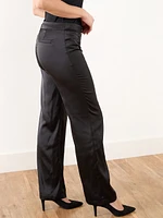 Morgan Black Satin Trouser