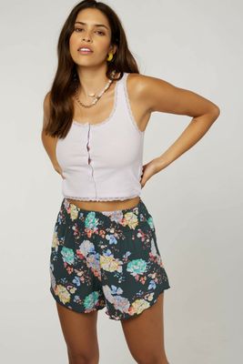 Cover Floral Print Woven-Short