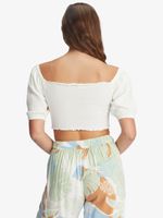 Flirty Walk Puff Sleeve Crop