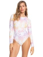 All Over L/S Back Zip Swimsuit