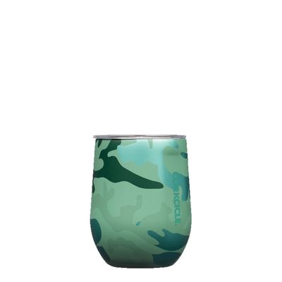 12oz Stemless Jade Camo