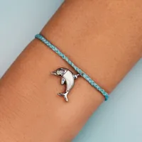 Mother Of Pear Dolphin Charm