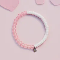 Puka Shell & Frosted Bead