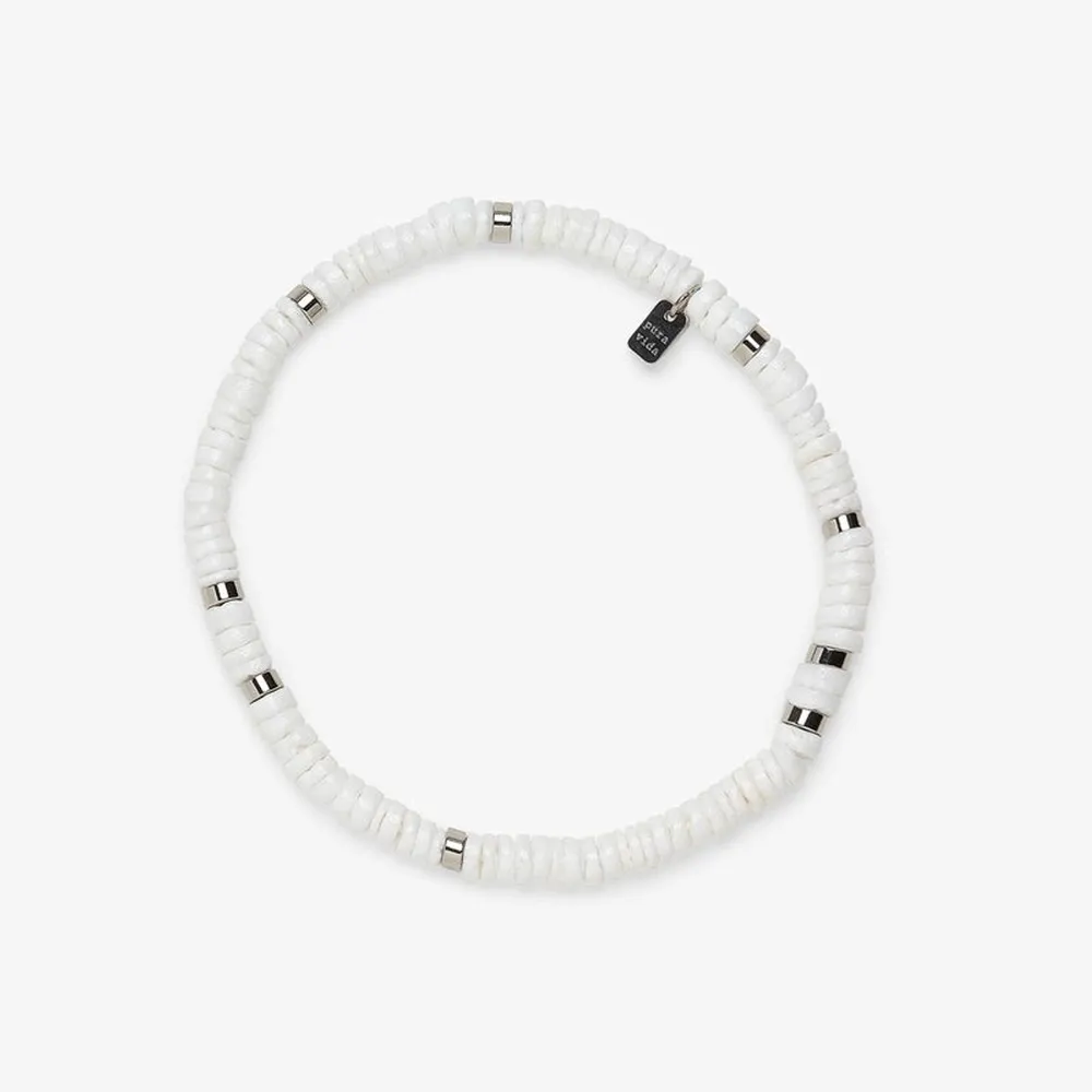 Pura Vida Puka Shell Stretch Anklet