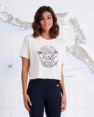 Go Fish Crop Boyfriend Tee