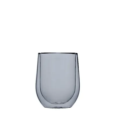 Stemless Glass Set (2) Grey