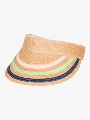 Keep Tanning Woven Straw Visor