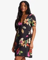 Hot Tropics Mini Wrap Dress