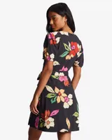 Hot Tropics Mini Wrap Dress