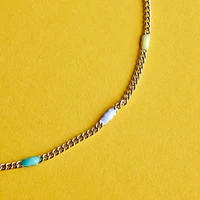 Gumdrop Enamel Bead Anklet