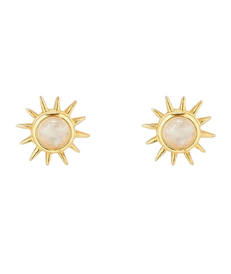 Moonstone Sunray Studs