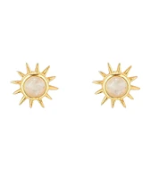 Moonstone Sunray Studs