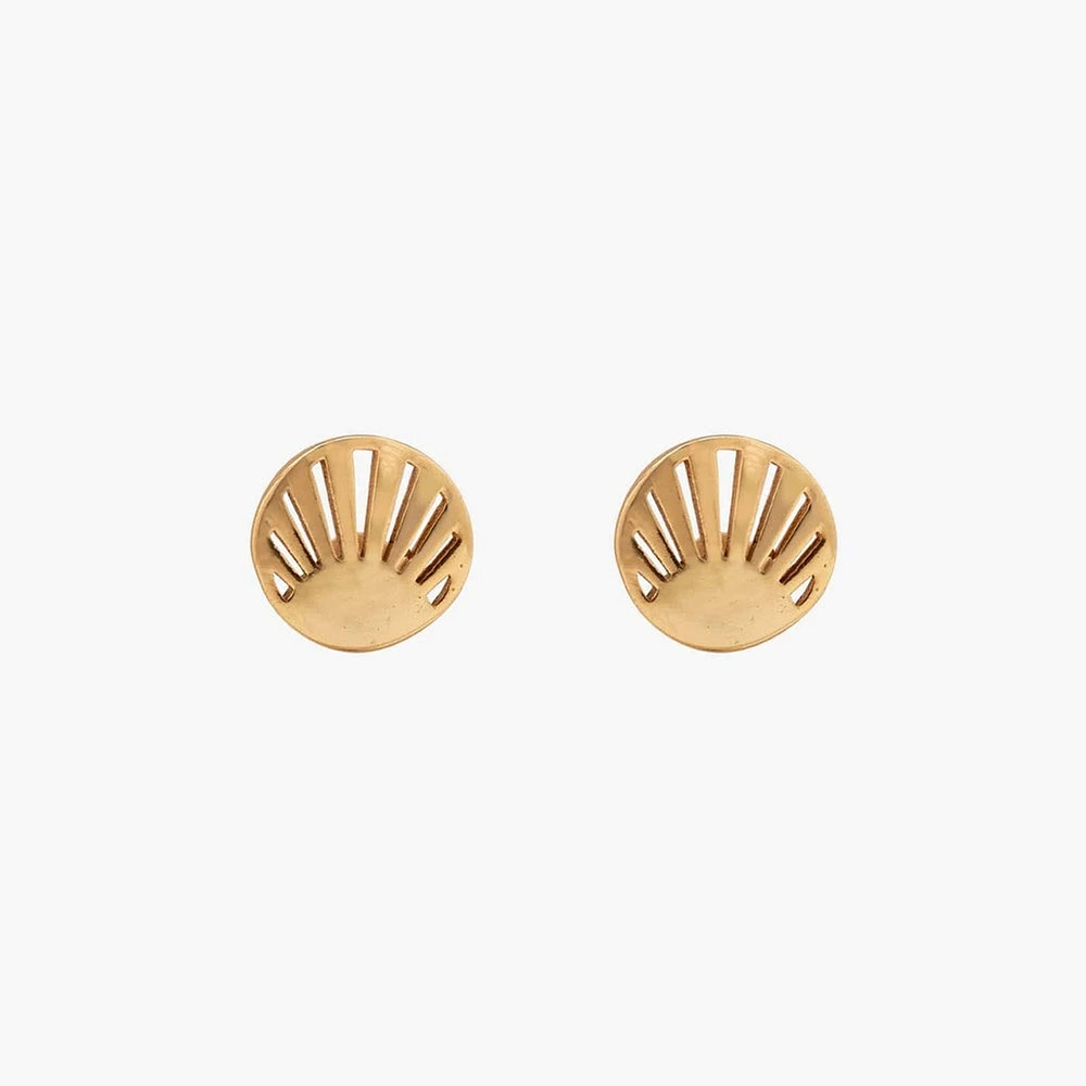 Cutout Sunburst Stud Earrings