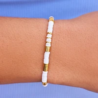 Gold & White Pisa Stretch