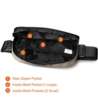 Square Waist Bag Khaki