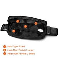 Square Waist Bag Black