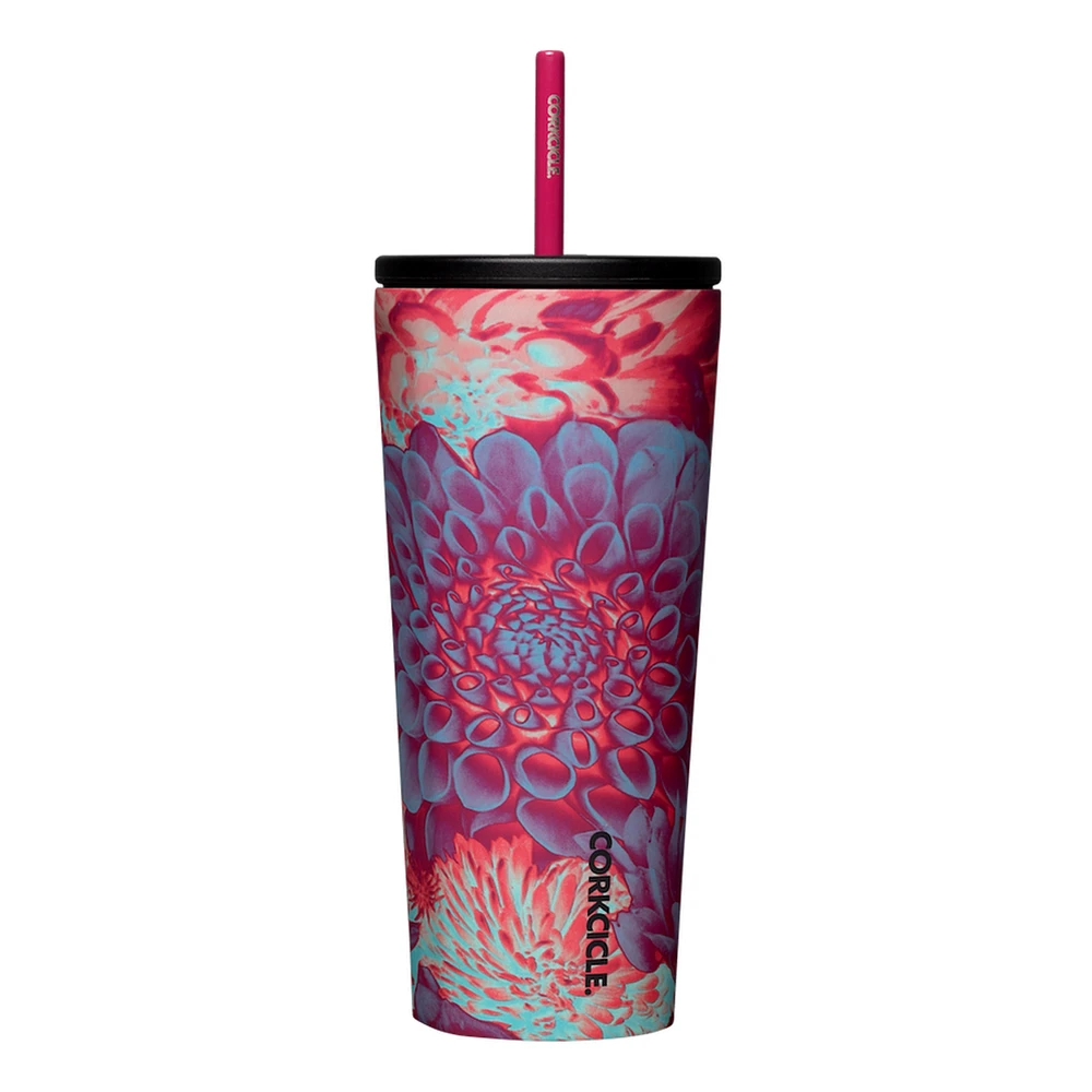 24oz Cold Cup Dopamine Floral